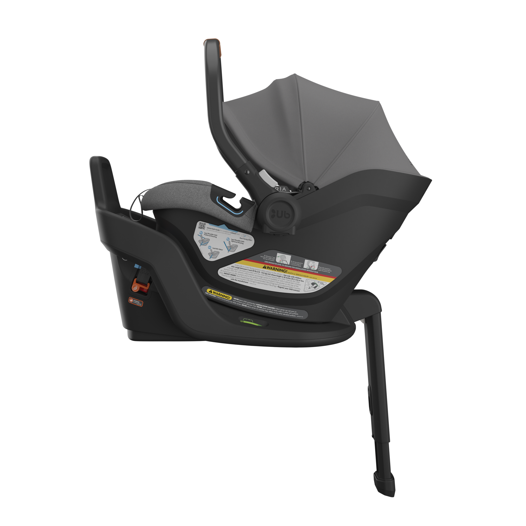 UPPAbaby UPPAbaby ARIA V2 Infant Carseat - Greyson (Grey Melange)