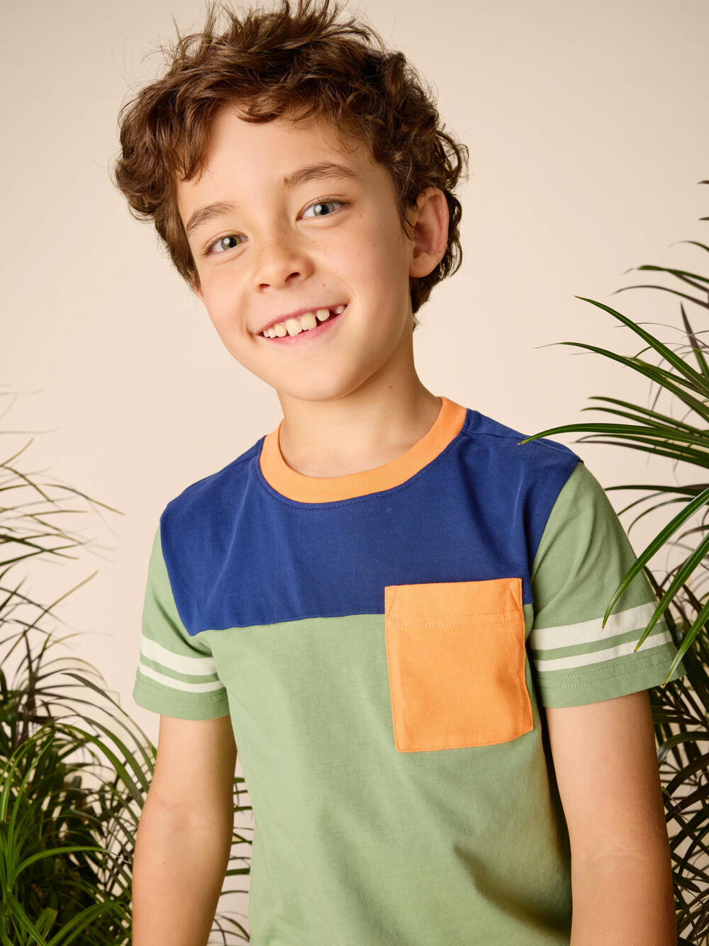 Tea Collection Sporty Pocket Tee - Thyme