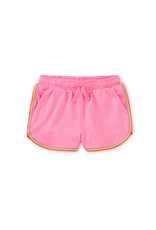Tea Collection Rainbow Binding Track Shorts - Sachet Pink