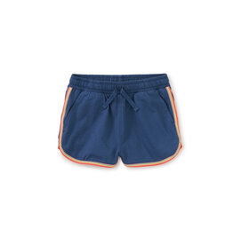 Tea Collection Rainbow Binding Track Shorts - Cobalt