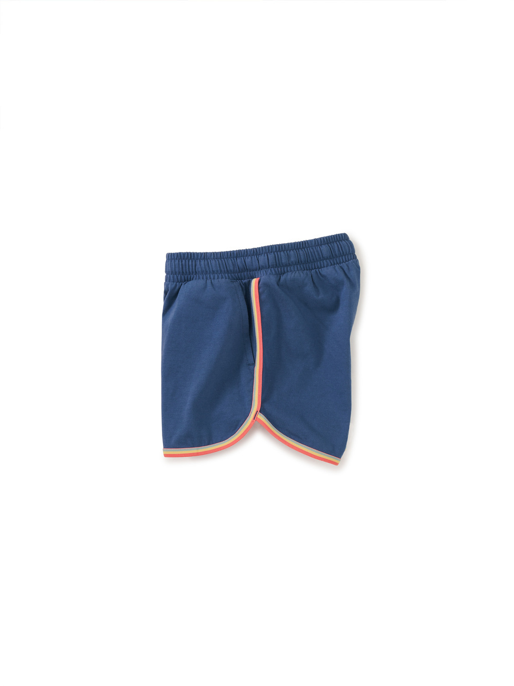 Tea Collection Rainbow Binding Track Shorts - Cobalt