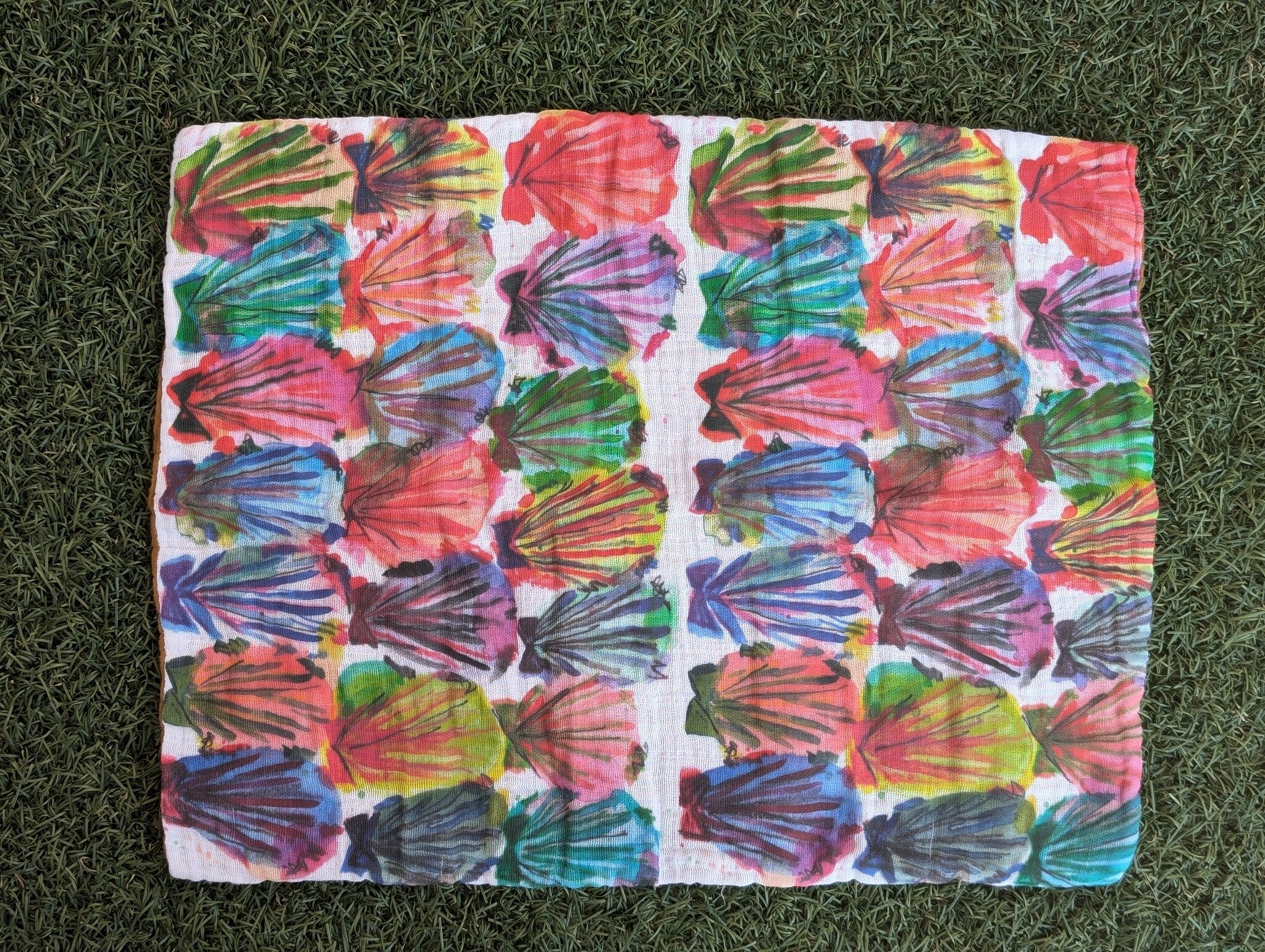 A Jane of All A Jane of All Handmade Burp Cloth - Hey, Shells!