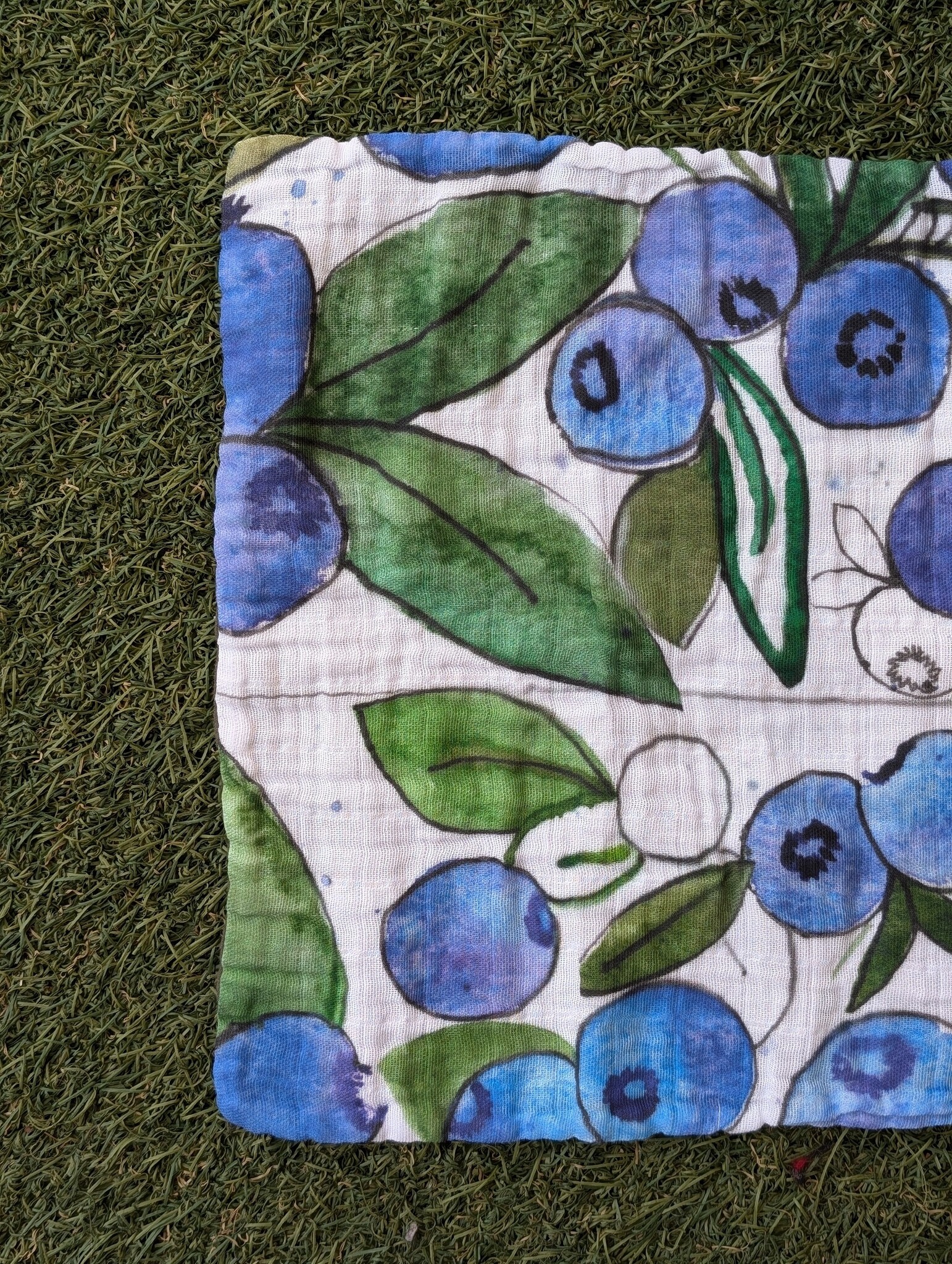 A Jane of All A Jane of All Handmade Burp Cloth - Blueberry Patch