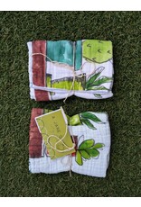 A Jane of All A Jane of All Handmade Burp Cloth - Hey, Shells!