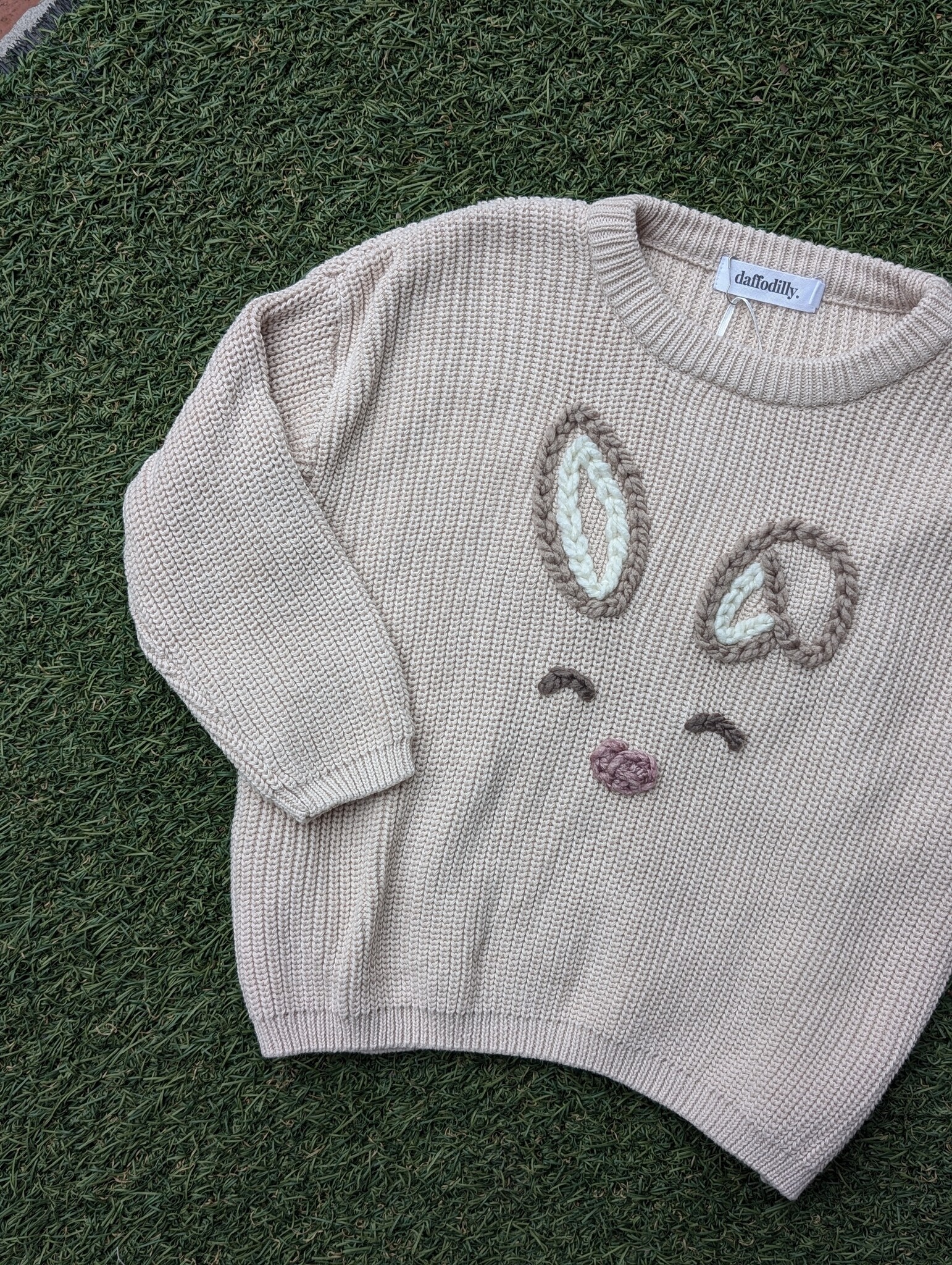 Elemental Design Co. Elemental Design Co. Limited Edition Handstitched Bunny Ears Sweater