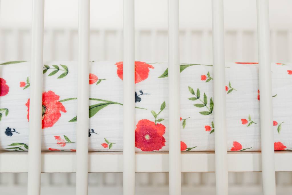 poppy crib sheet