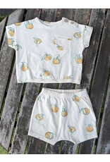Play Up Pomelo Organic Cotton Tee & Shortie Set