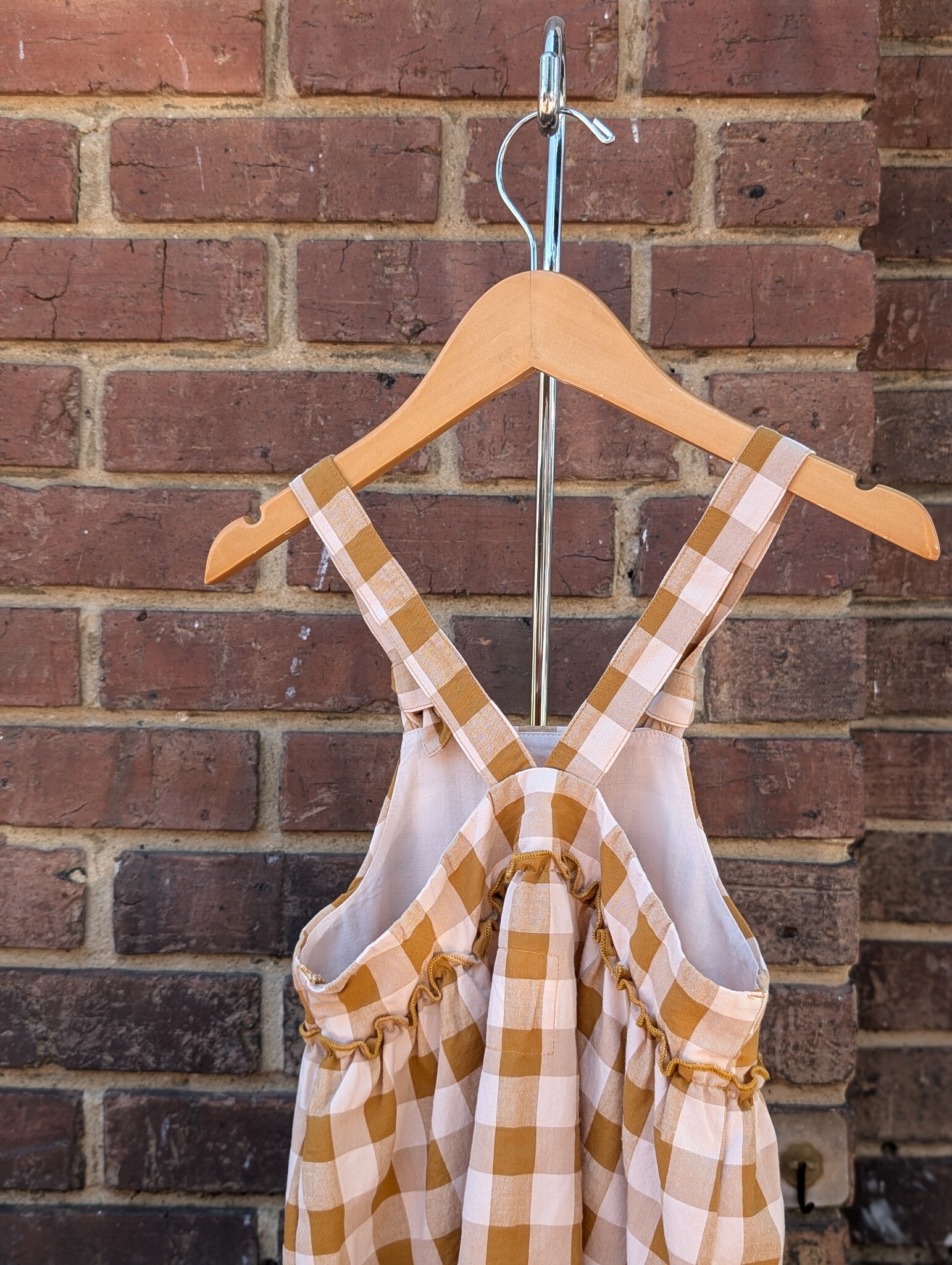 Play Up Picnic Sundress - Pink/Sun Check