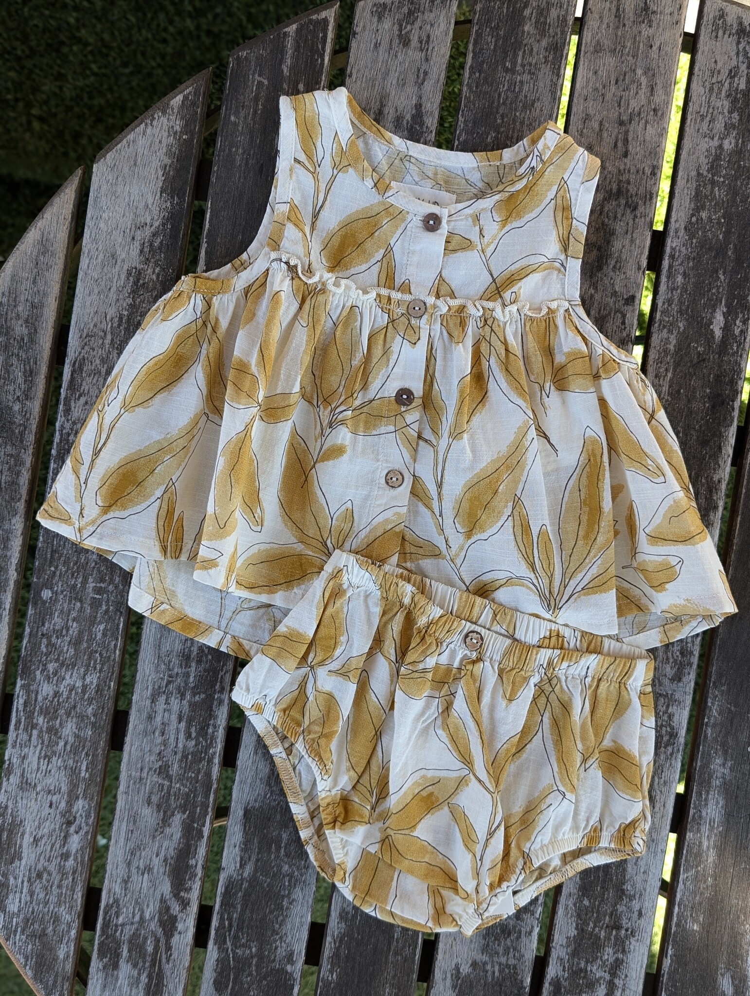 Play Up Banana Leaf Tunic & Bloomer Set