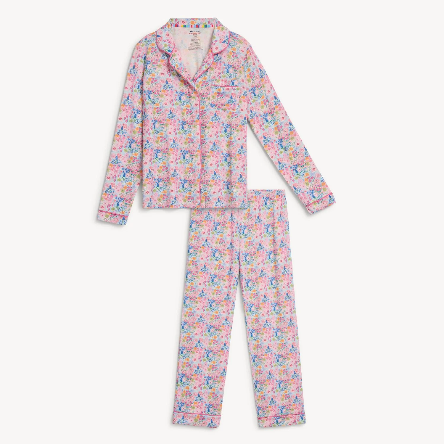 Magnificent Baby Magnetic Me Bamboo Pajama Set - Lily Floral
