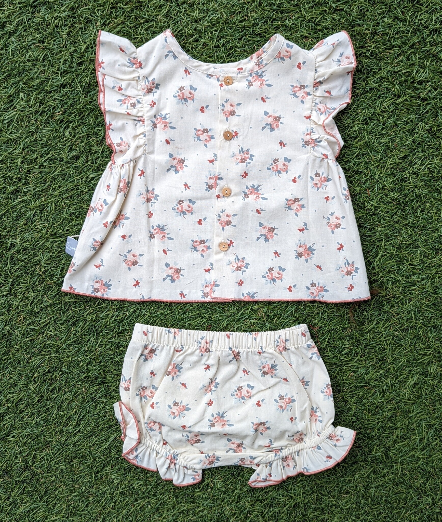 Snug SNUG Organic Cotton Soft Petals Ruffle Tunic & Bloomer Set