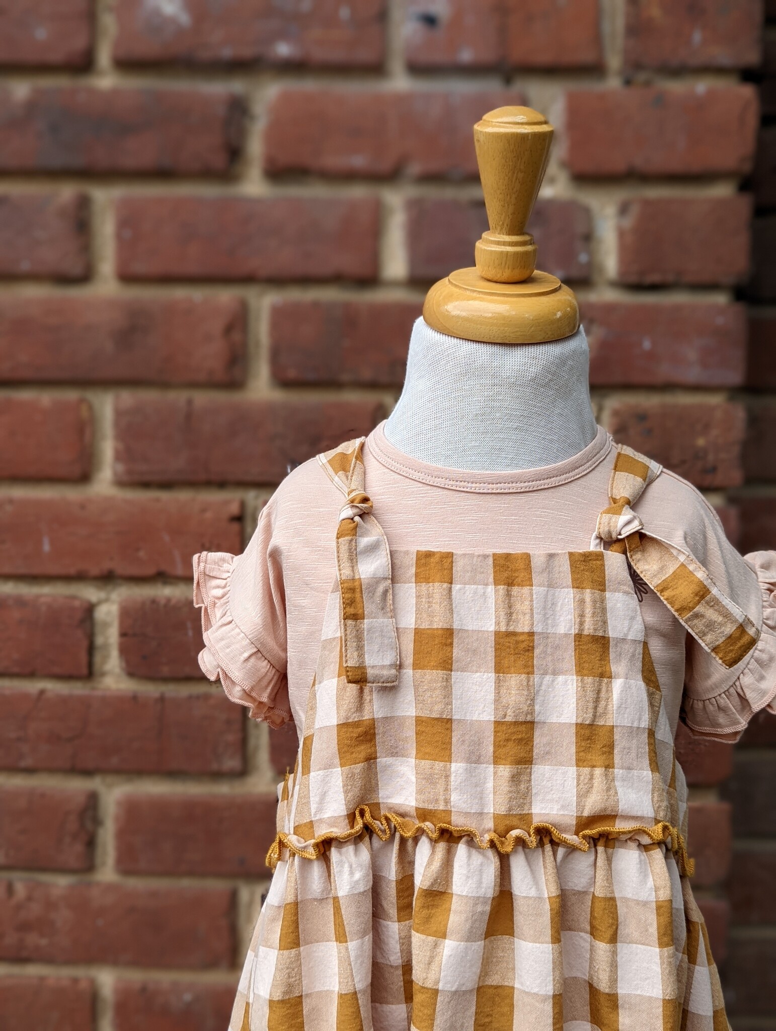 Play Up Picnic Sundress - Pink/Sun Check