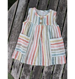 Snug Kerry Watercolor Stripe Baby Pocket Dress