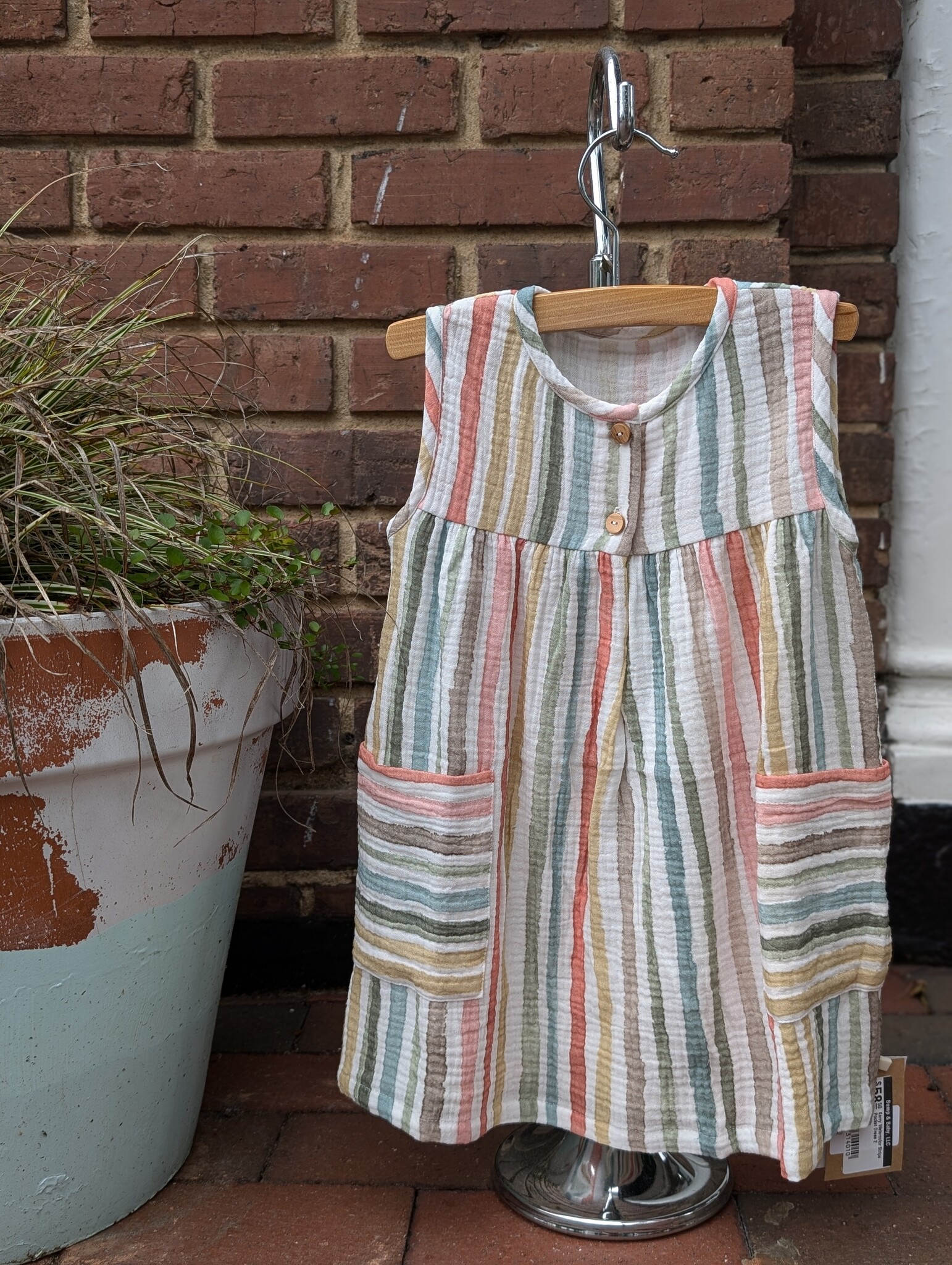 Snug Kerry Watercolor Stripe Pocket Dress