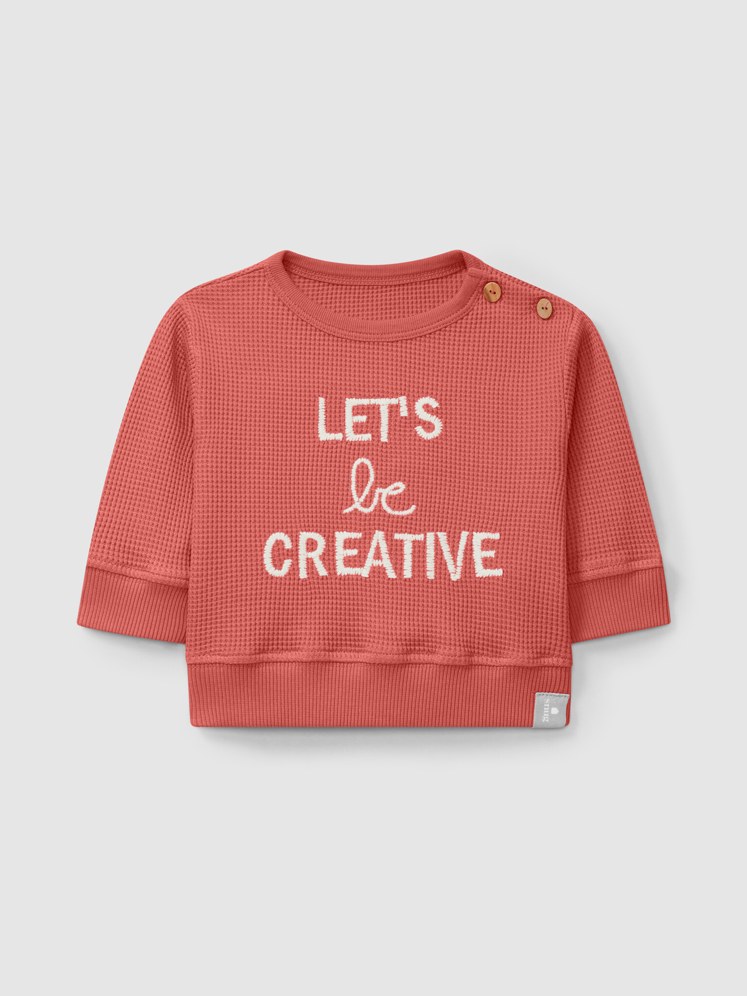 Snug Let's Be Creative Waffle Sweatshirt