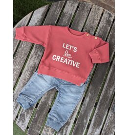 Snug Let's Be Creative Waffle Baby Sweatshirt