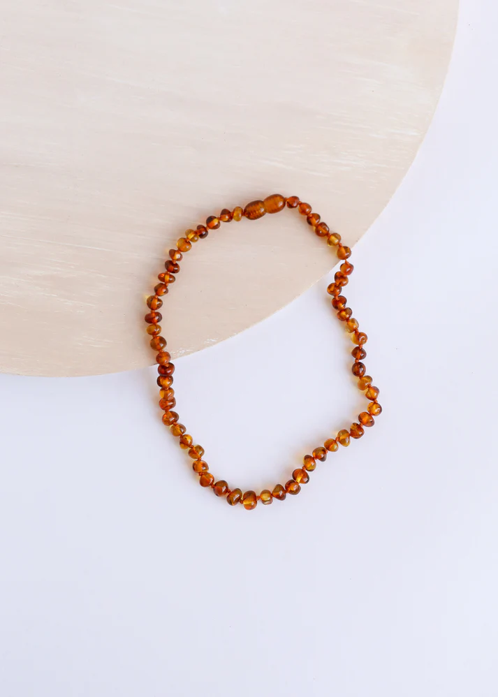 Canyon Leaf Canyon Leaf Polished Cognac Amber Necklace