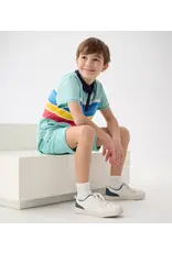 Hatley Cool Stripes Polo Tee - Nile