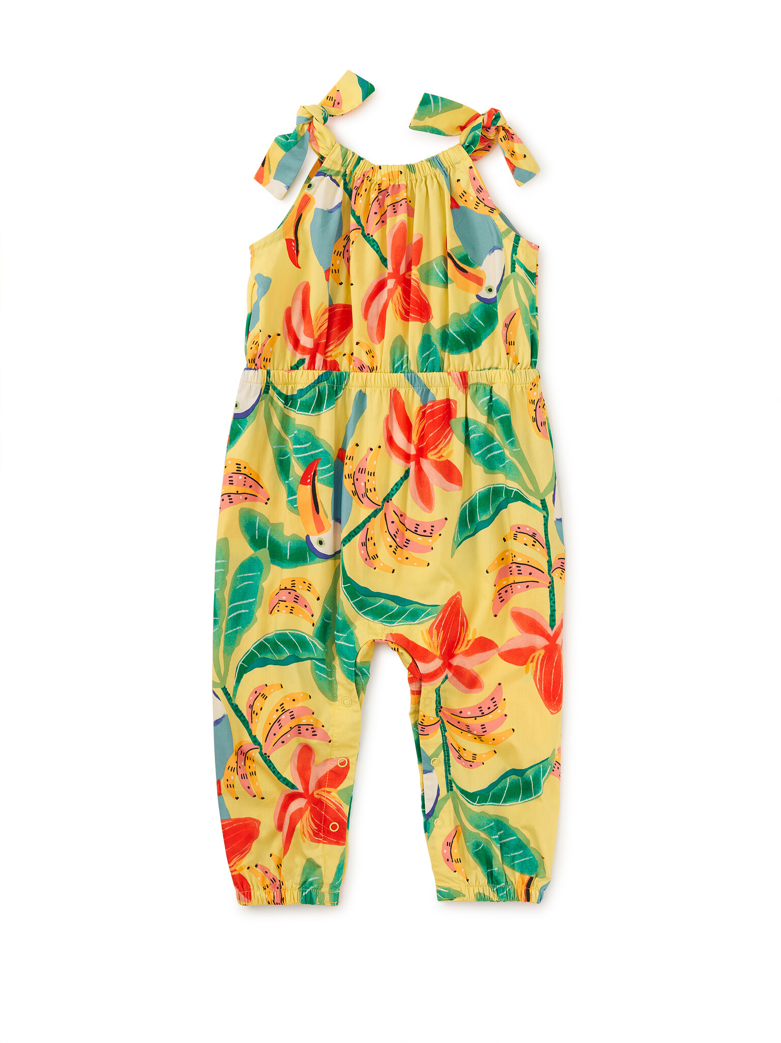 Tea Collection Tie Shoulder Romper - Toucan