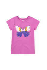 Tea Collection Beautiful Butterfly Graphic Tee - Mulberry