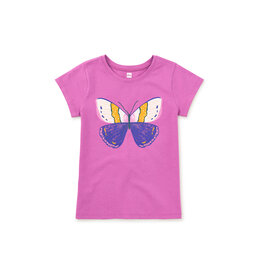 Tea Collection Beautiful Butterfly Graphic Tee - Mulberry