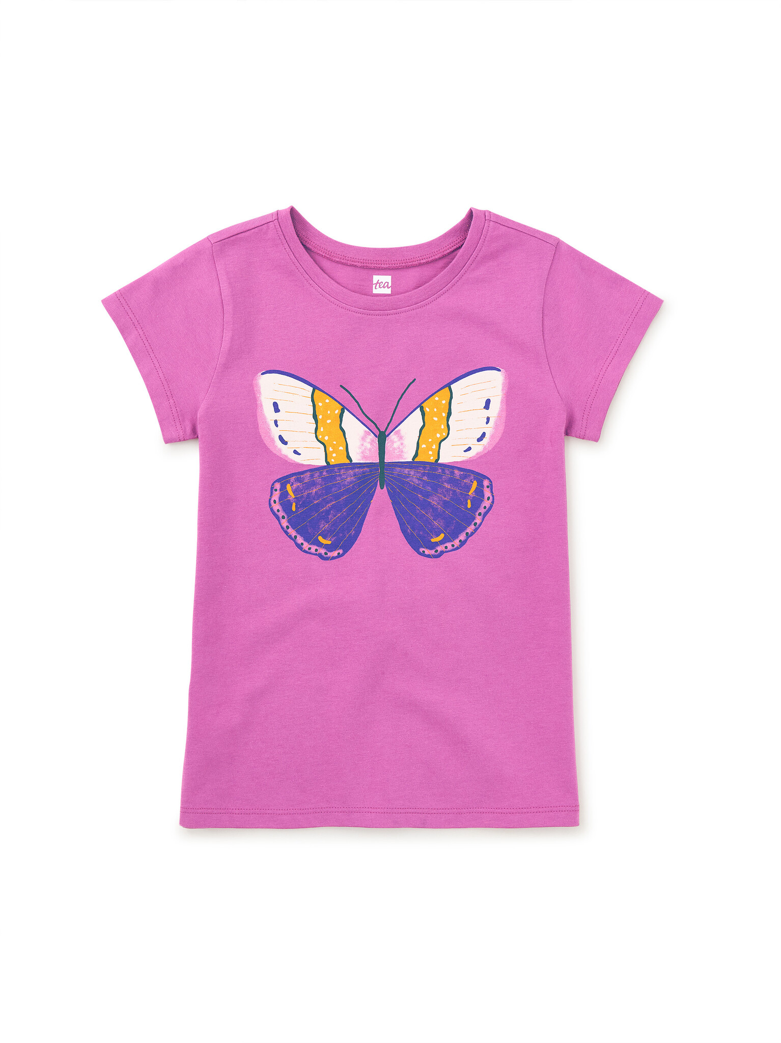 Tea Collection Beautiful Butterfly Graphic Tee - Mulberry