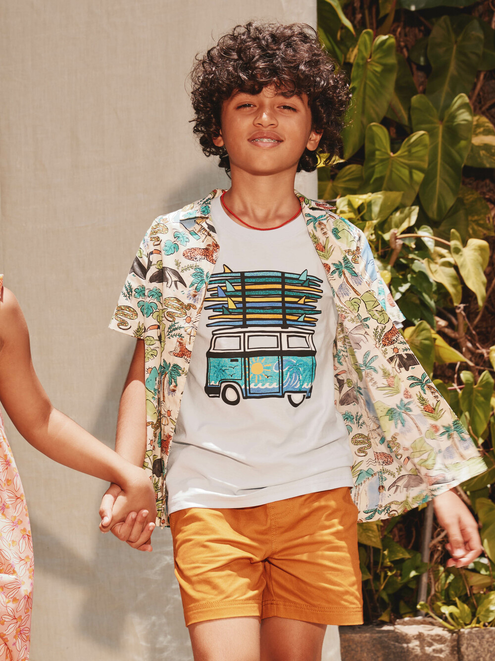 Tea Collection Rio Animal Printed Camp Shirt