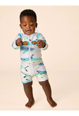 Tea Collection Rash Guard Swimsuit - Painted Sharks