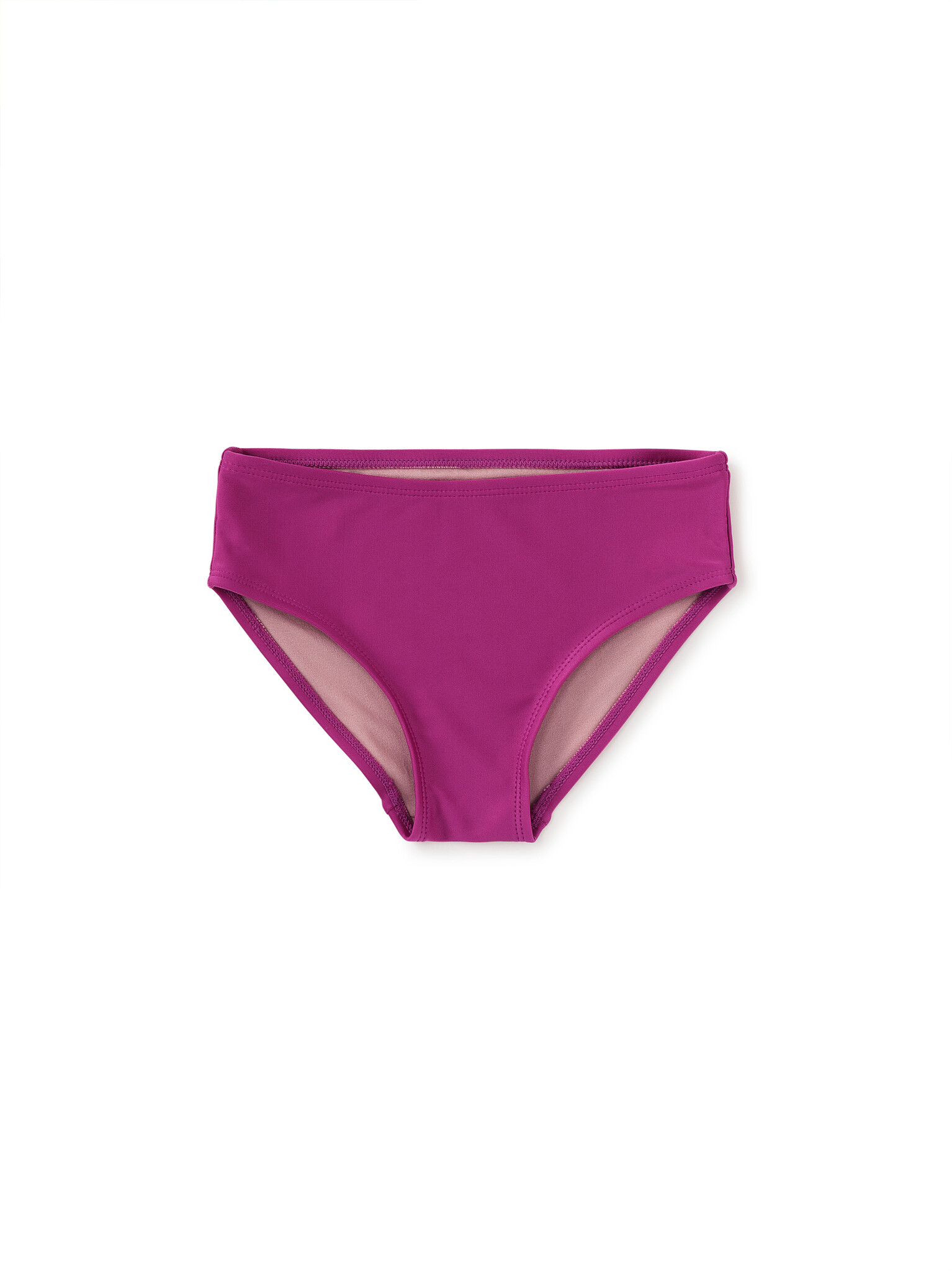 Tea Collection Long Sleeve Rash Guard & Ruffle Bikini Bottom Set  - Tropical Mulberry