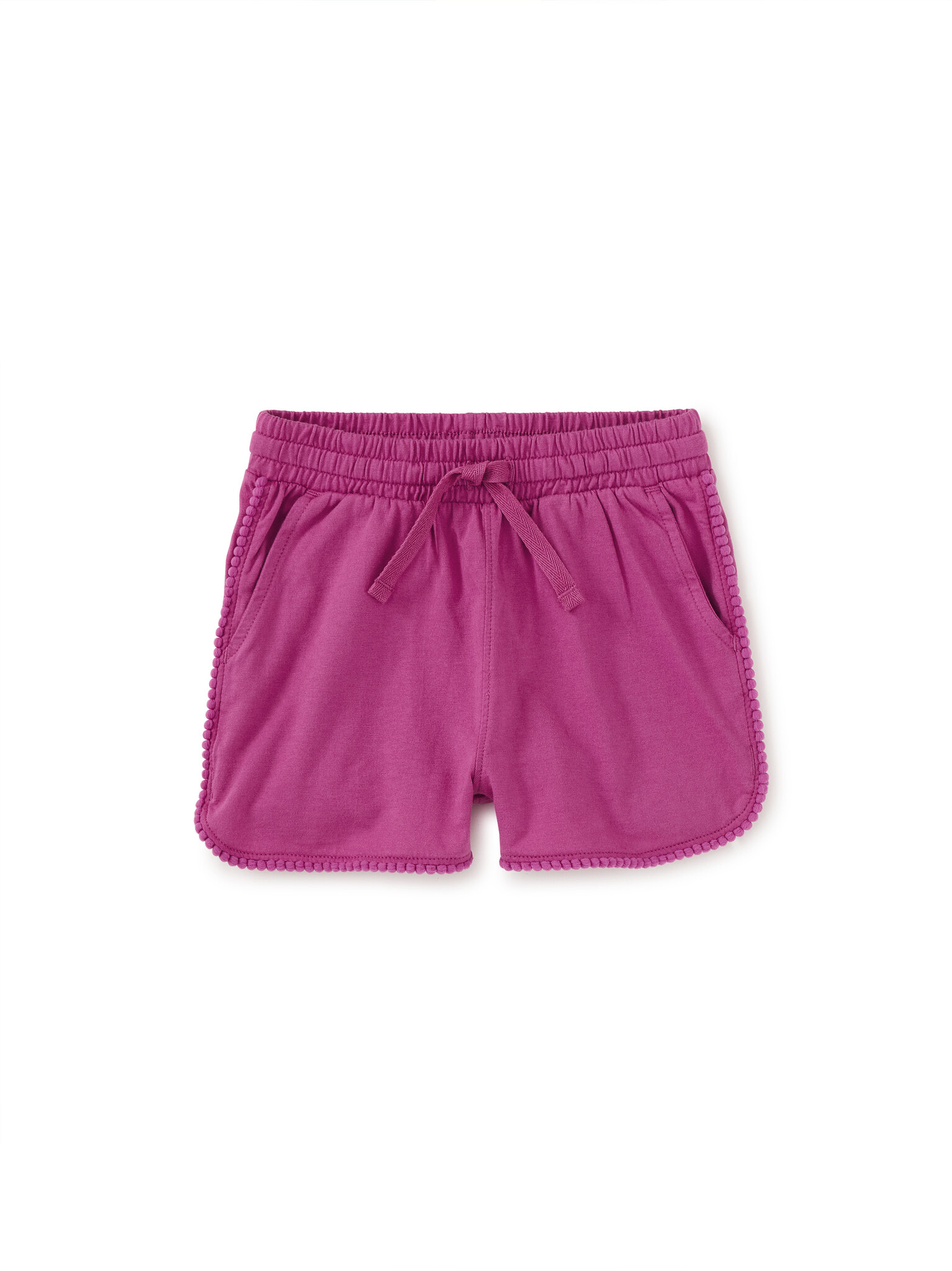 Tea Collection Pom Pom Gym Shorts - Mulberry