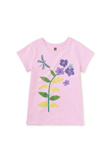 Tea Collection Dragonfly Floral Graphic Tee