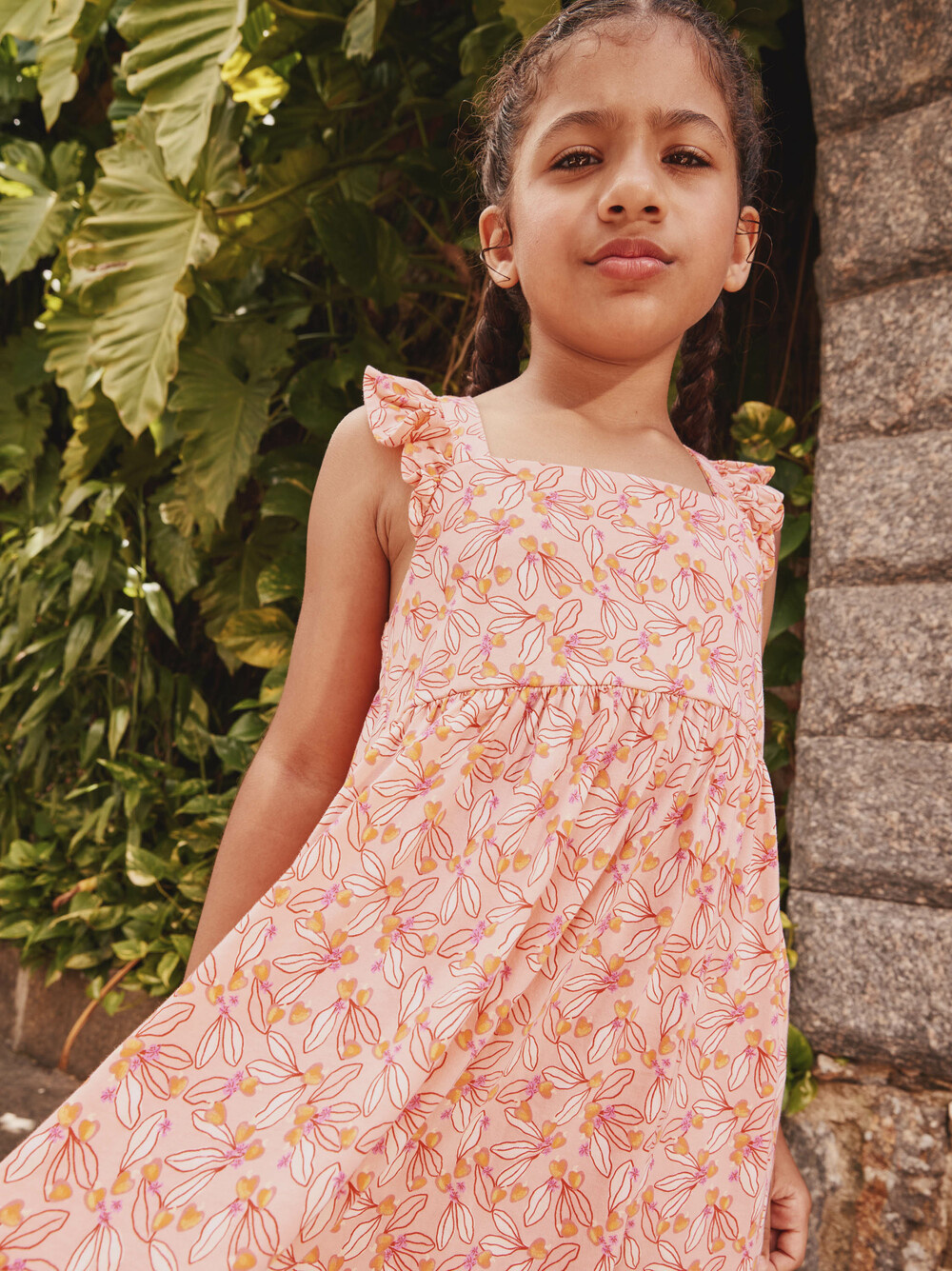 Tea Collection Ruffle Strap Dress - Tiny Cashew