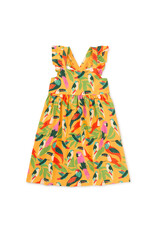 Tea Collection Ruffle Strap Dress - Wild Birds
