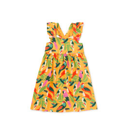 Tea Collection Ruffle Strap Dress - Wild Birds