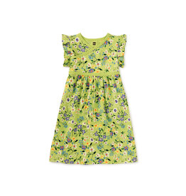 Tea Collection Wrap Neck Dress - Mexican Floral