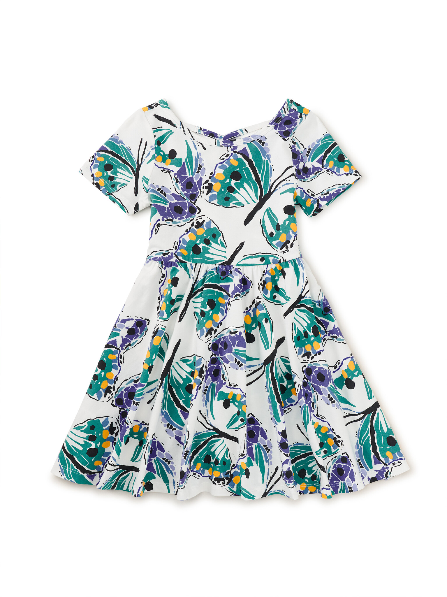 Tea Collection Short Sleeve Ballet Dress - Carnival