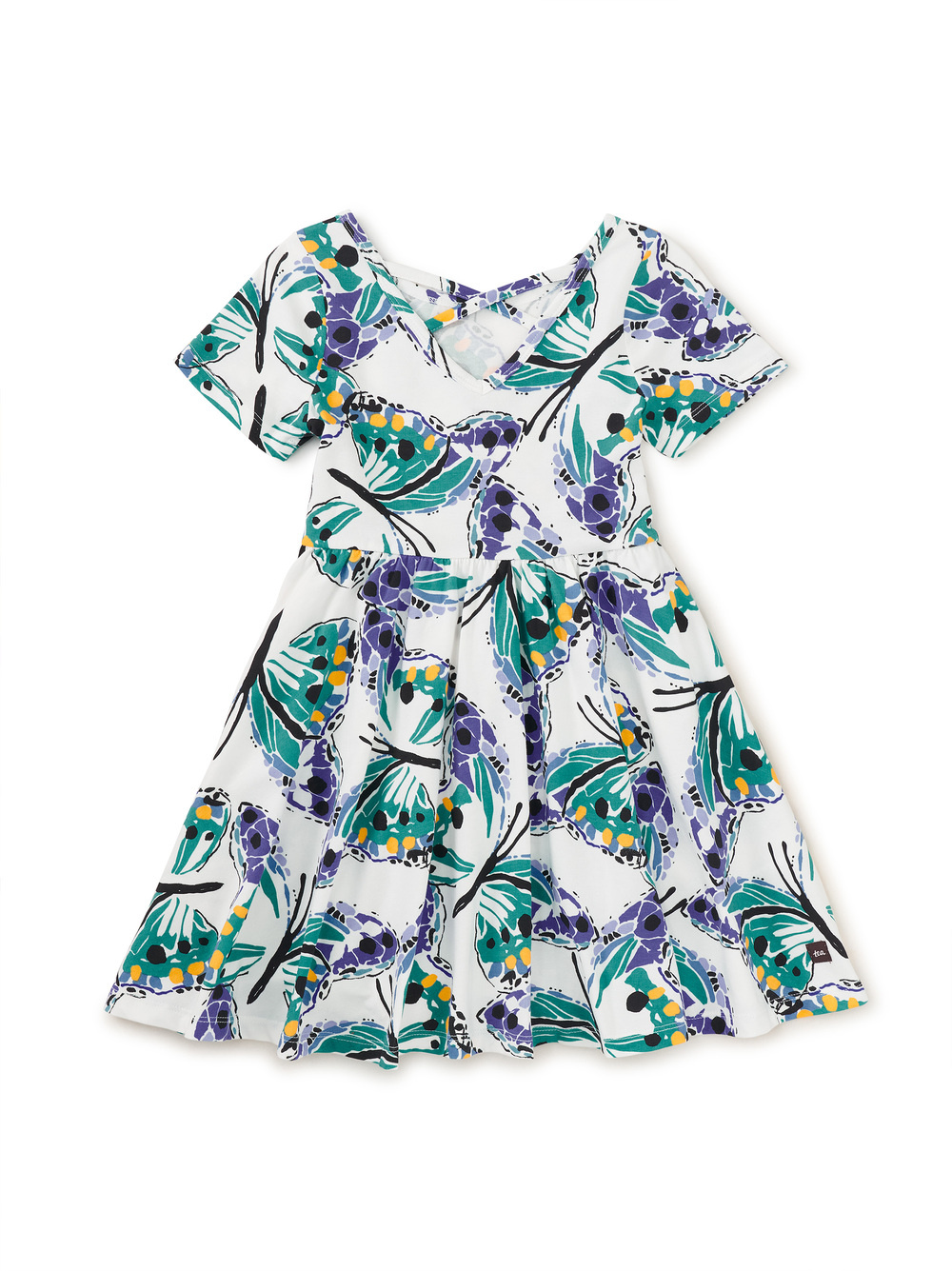 Tea Collection Short Sleeve Ballet Dress - Carnival