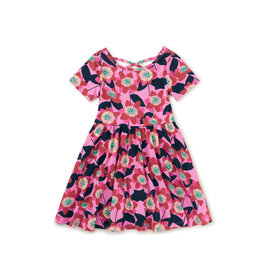 Tea Collection Short Sleeve Ballet Dress - Block Print