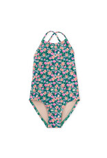 Tea Collection Cross Back One Piece Swimsuit - Orchid Ditsy Print