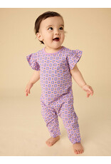 Tea Collection Ruffle Sleeve Baby Romper - Korean Tiles