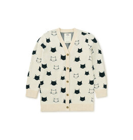 Tea Collection Turkish Cats Long Cardigan
