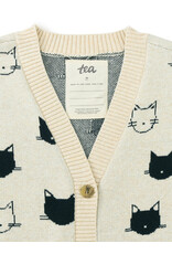 Tea Collection Turkish Cats Long Cardigan