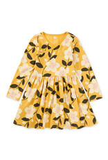 Tea Collection Plum Blossom Long Sleeve Wrap Dress