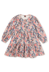 Tea Collection Japanese Mini Floral Corduroy Henley Shirtdress