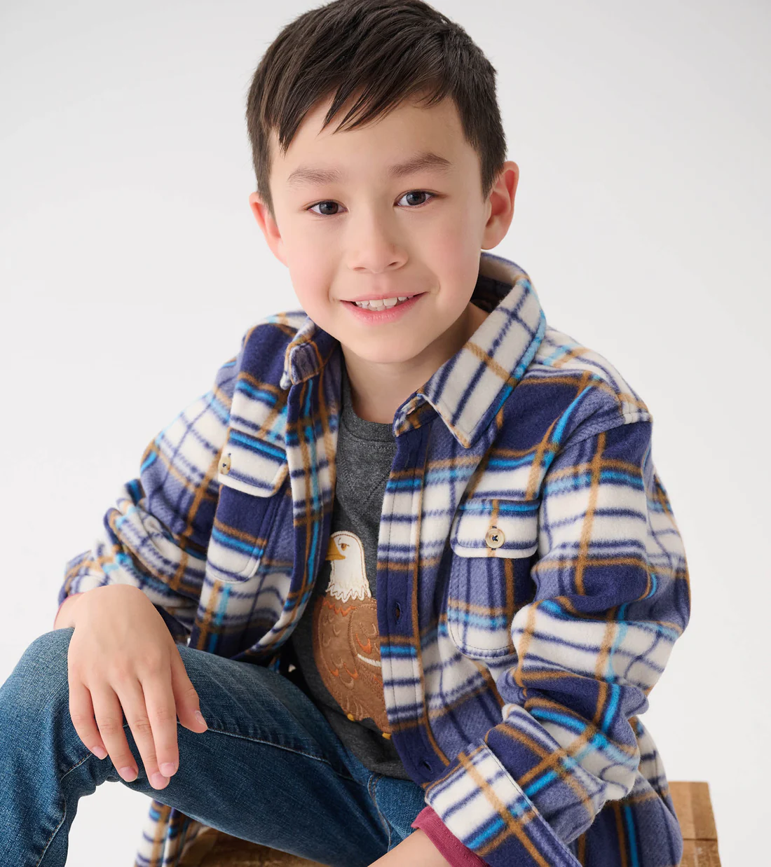 Hatley Mountain Top Plaid Fleece Buttondown