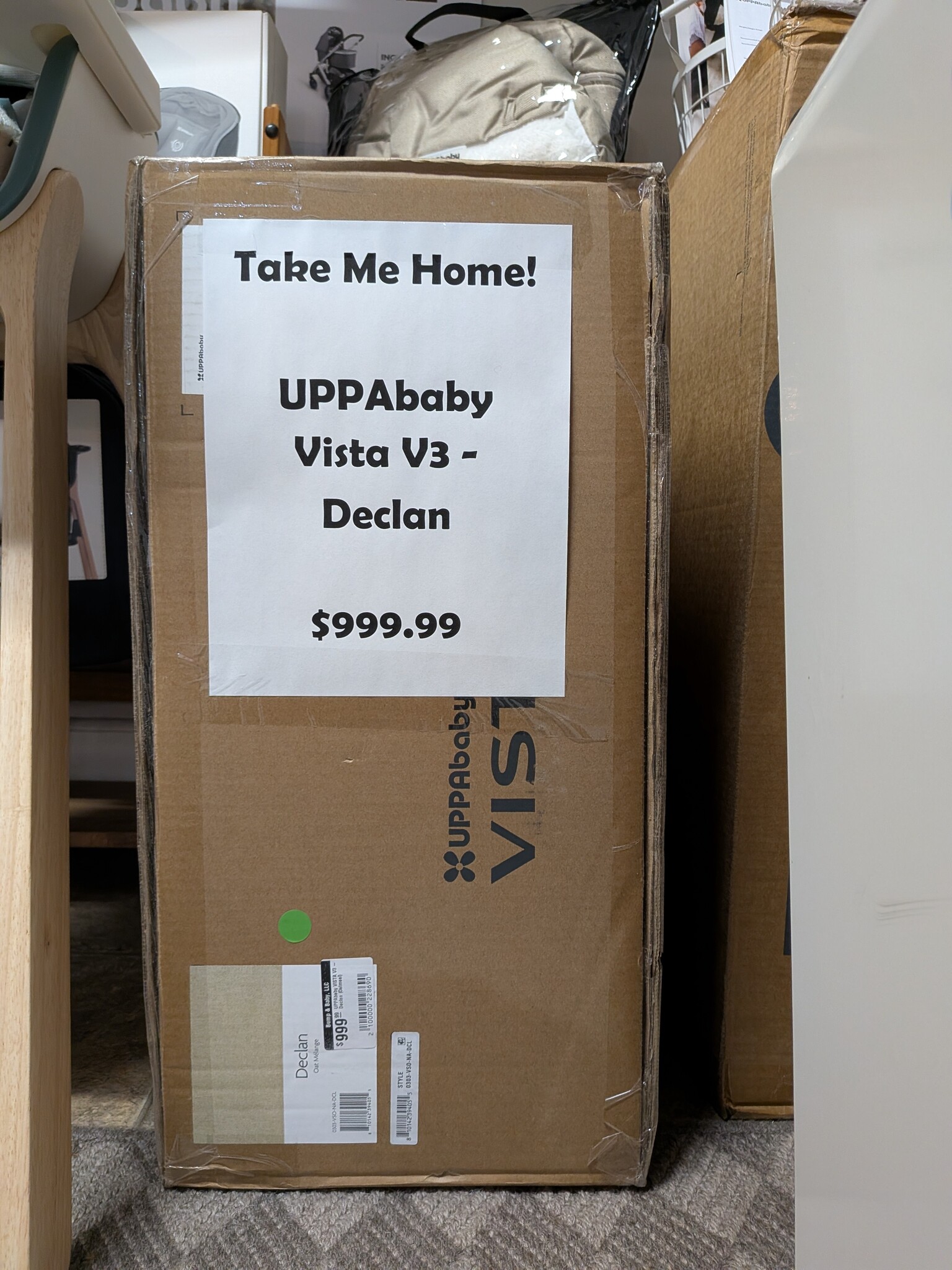 UPPAbaby UPPAbaby VISTA V3 - Declan (Oatmeal) *DISCONTINUED COLORWAY*