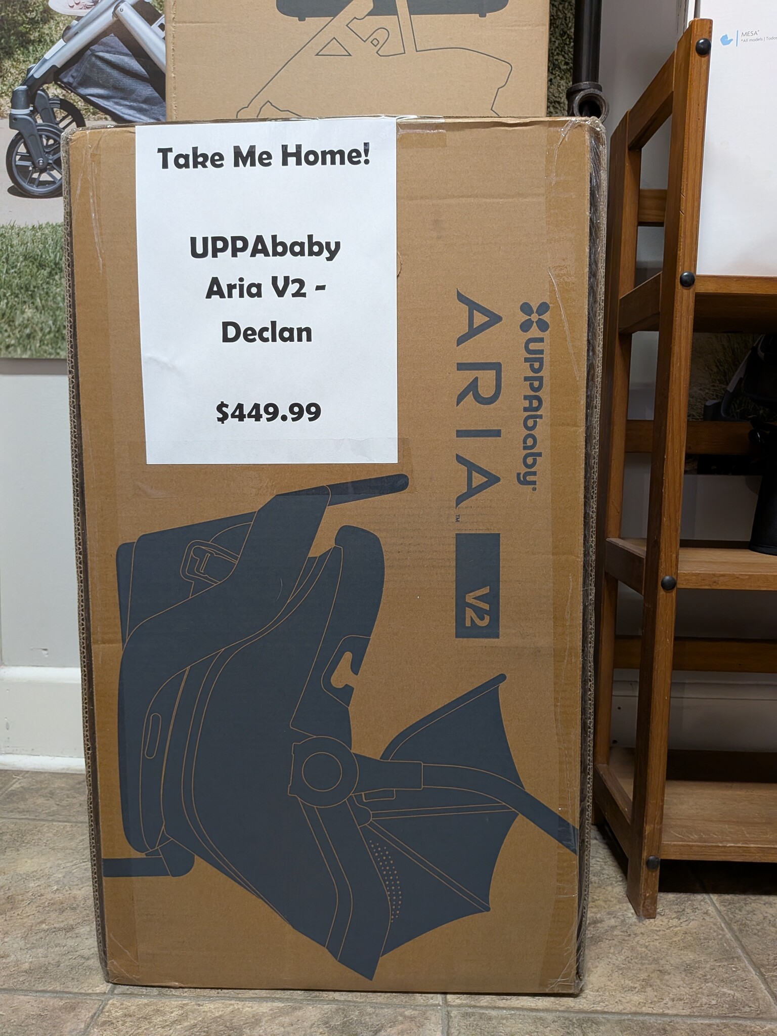 UPPAbaby UPPAbaby ARIA V2 Infant Carseat - Declan (Oatmeal) *DISCONTINUED COLORWAY*