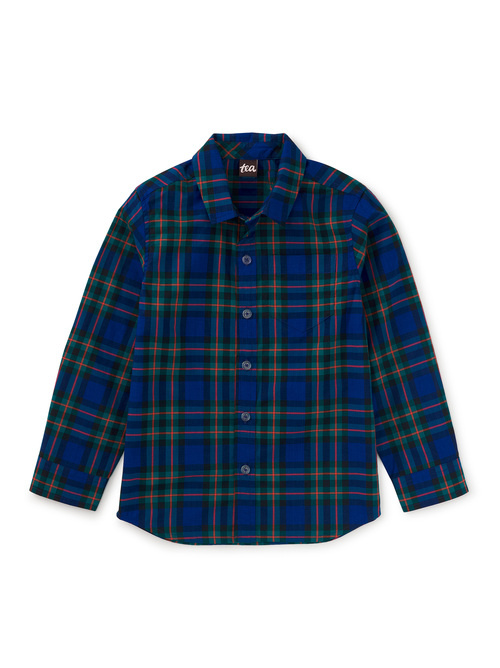 Tea Collection Busan Holiday Plaid Button Shirt