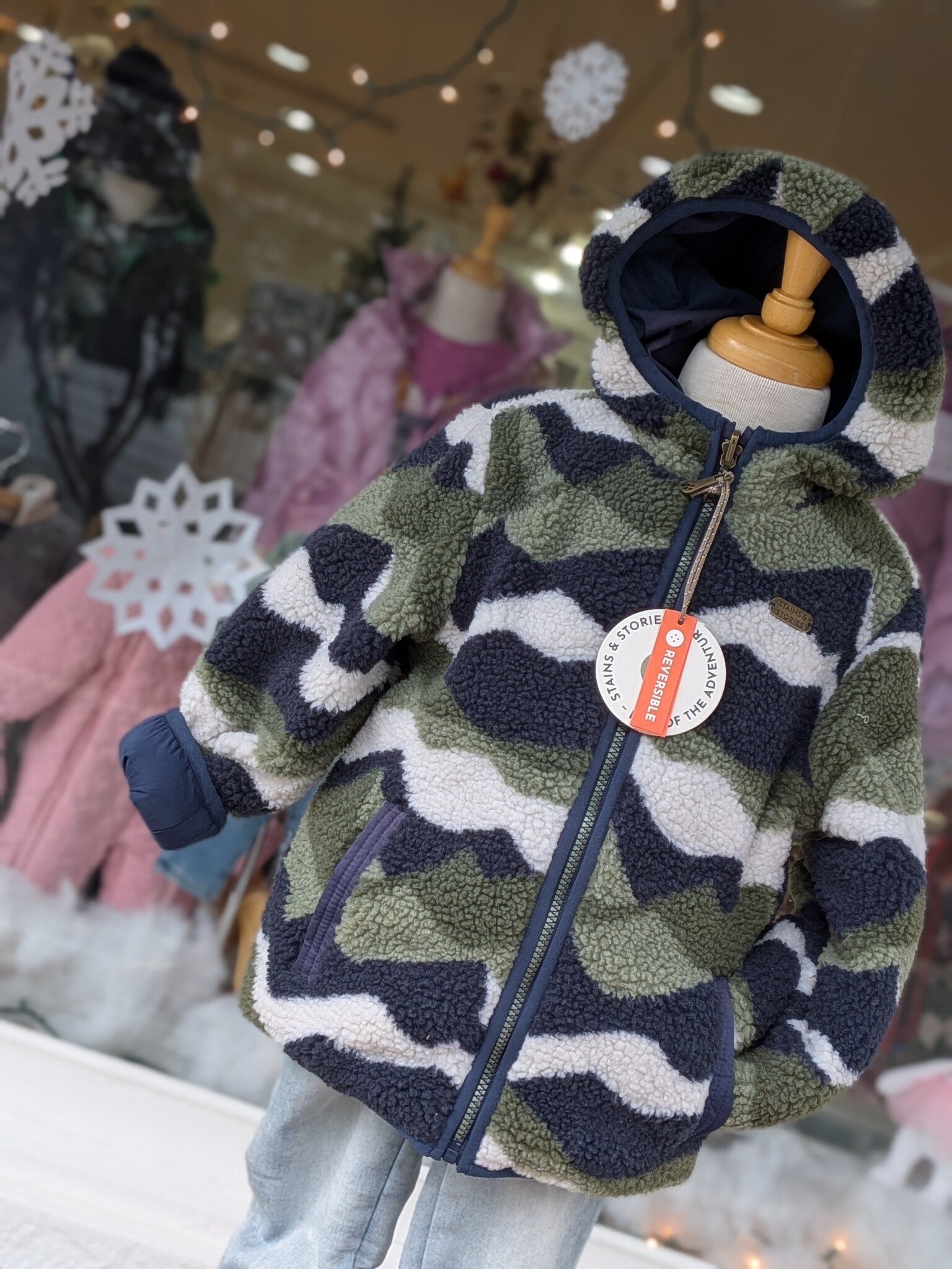 Babyface Reversible Winter Jacket - Mountain Camo