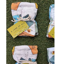 A Jane of All A Jane of All Handmade Burp Cloth - Mail Room